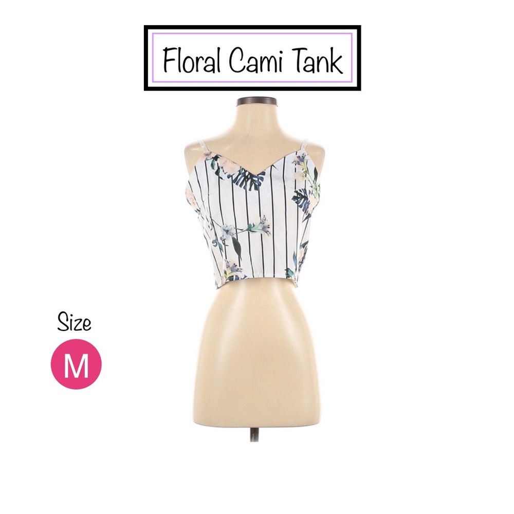 Floral Cami Zipper Back Cami